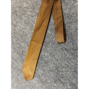 Vintage Dion Signature Italian Silk Necktie Gold
